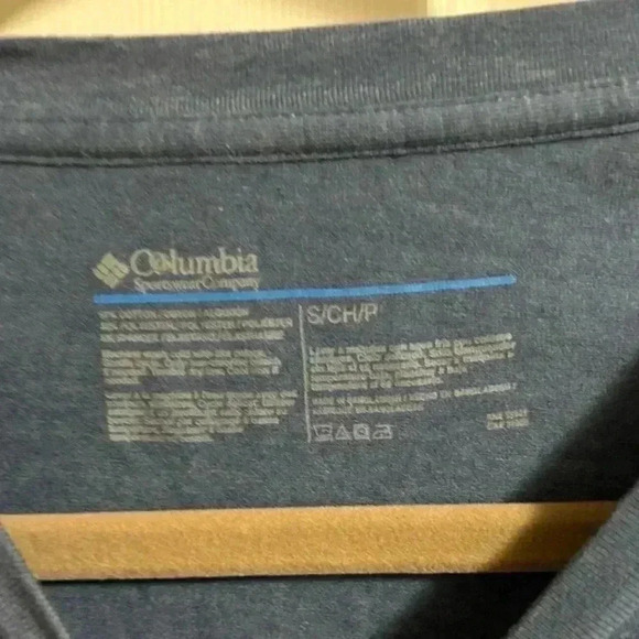 Columbia Omni-Wick T-Shirt Men's Size S Cadet Blue Quick Dry - Picture 3 of 4